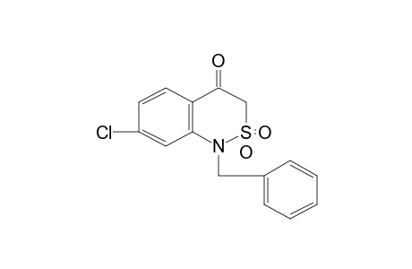 1-benzyl-7-chloro-1H-2,1-benzothiazin-4(3H)-one, 2,2-dioxide