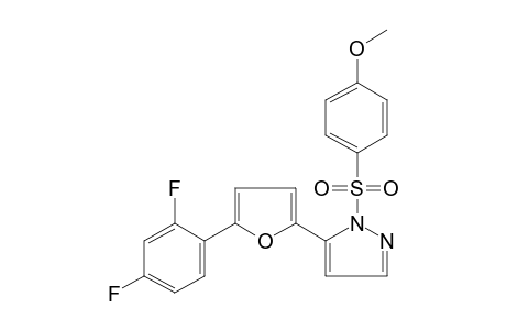 5-[5-(2,4-difluorophenyl)-2-furyl]-1-[(p-methoxyphenyl)sulfonyl] pyrazole