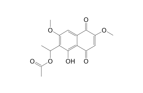6-(1-ACETOXYETHYL)-2,7-DIMETHOXYJUGLONE