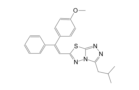 [1,2,4]triazolo[3,4-b][1,3,4]thiadiazole, 6-[(Z)-2-(4-methoxyphenyl)-2-phenylethenyl]-3-(2-methylpropyl)-