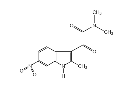 6-nitro-N,N-2-trimethyl-3-indoleglyoxylamide
