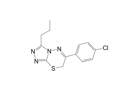 6-(4-Chlorophenyl)-3-propyl-7H-[1,2,4]triazolo[3,4-b][1,3,4]thiadiazine