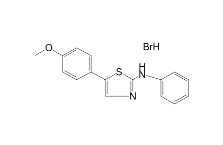 2-anilino-5-(p-methoxyphenyl)thiazole, monohydrobromide