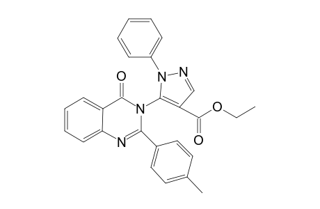 5-[2-(4-Methylphenyl)-4-oxo-3-quinazolinyl]-1-phenyl-4-pyrazolecarboxylic acid ethyl ester