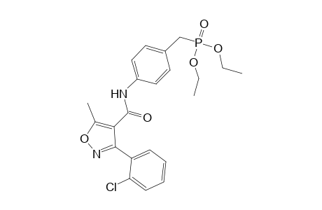 Diethyl ({4-[3-(2-chlorophenyl)-5-methyl-1,2-oxazole-4-amido]phenyl}methyl)phosphonate