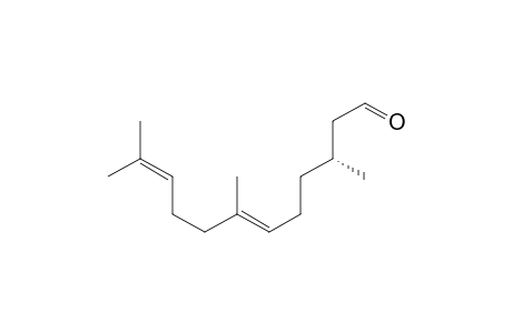 (+)-(3R,6E)-3,7,11-trimethyldodeca-6,10-dienal