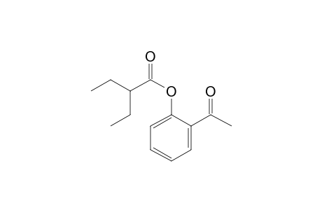 2-Ethylbutyric acid, 2-acethylphenyl ester