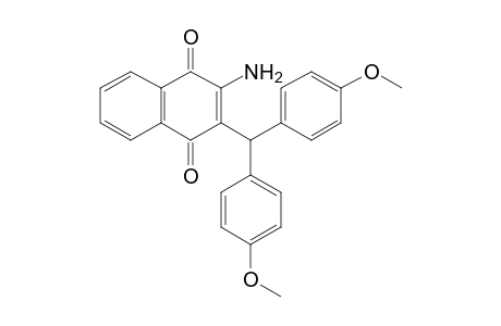 2-amino-3-[bis(p-methoxyphenyl)methyl]-1,4-naphthoquinone