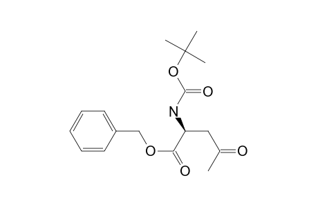 Benzyl 2(S)-[(tert-butoxycarbonyl)amino]-4-oxo-pentanoate