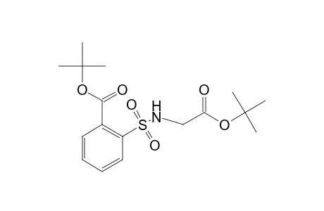 o-[(carboxymethyl)sulfamoyl]benzoic acid, di-tert-butyl ester