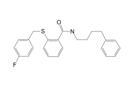 2-[(4-fluorobenzyl)thio]-N-(4-phenylbutyl)benzamide