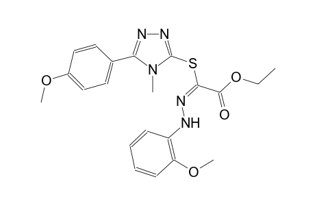 ethyl (2E)-[(2-methoxyphenyl)hydrazono]{[5-(4-methoxyphenyl)-4-methyl-4H-1,2,4-triazol-3-yl]sulfanyl}ethanoate
