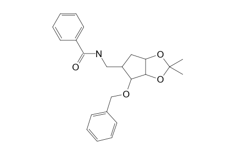 5-Benzoylamino-3-o-benzyl-5-deoxy-1,2-o-isopropylidene-4A-carba-.alpha.-dl-xylofuranose