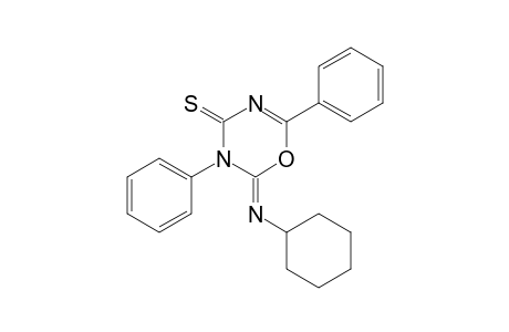 2-Cyclohexylimino-3,6-diphenyl-1,3,5-oxadiazine-4-thione