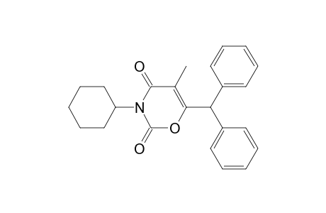 2H-1,3-Oxazine-2,4(3H)-dione, 3-cyclohexyl-6-(diphenylmethyl)-5-methyl-