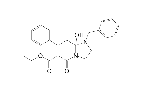 1-Benzyl-6-ethoxycarbonyl-8a-hydroxy-7-phenyl-1,2,3,5,6,7,8,8a-octahydroimidazo[1,2-a]pyridin-5-one