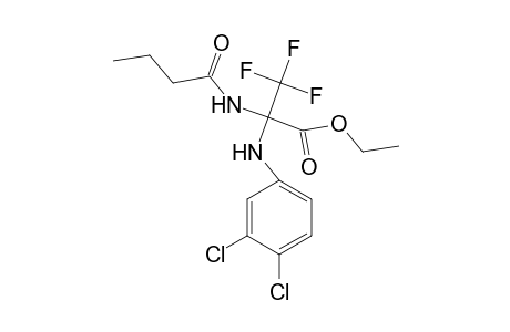 Ethyl 2-butyramido-2-(3,4-dichloroanilino)-3,3,3-trifluoropropionate