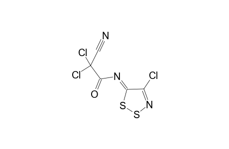 N-(4-CHLORO-5H-1,2,3-DITHIAZOL-5-YLIDENE)-2,2-DICHLORO-2-CYANOACETAMIDE