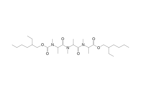 dl-Alanyl-dl-alanyl-dl-alanine, N,N',N''-trimethyl-N''-(2-ethylhexyloxycarbonyl)-, 2-ethylhexyl ester