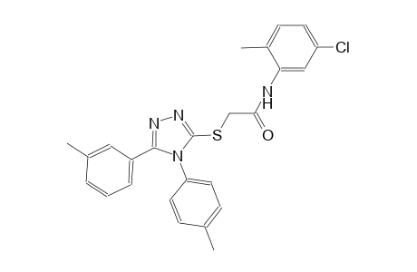 N-(5-chloro-2-methylphenyl)-2-{[5-(3-methylphenyl)-4-(4-methylphenyl)-4H-1,2,4-triazol-3-yl]sulfanyl}acetamide