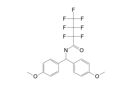 4,4'-Dimethoxybenzhydrylamine, N-heptafluorobutyryl-