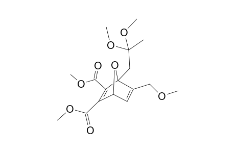 4-(2,2-dimethoxypropyl)-5-(methoxymethyl)-7-oxabicyclo[2.2.1]hepta-2,5-diene-2,3-dicarboxylic acid dimethyl ester