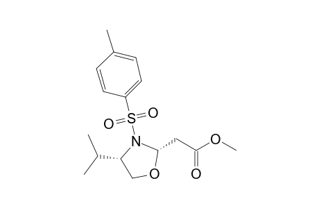 Methyl 2-[(2S,4S)-4-isopropyl-3-tosyloxazolidin-2-yl]acetate