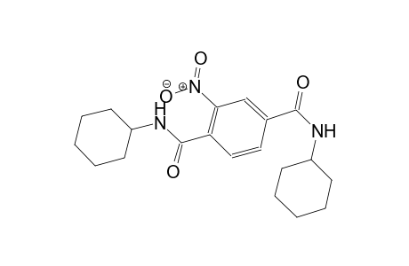 1-N,4-N-dicyclohexyl-2-nitrobenzene-1,4-dicarboxamide