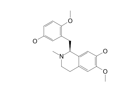 (S)-1-(5-HYDROXY-2-METHOXYBENZYL)-7-HYDROXY-6-METHOXY-2-METHYL-1,2,3,4-TETRAHYDROISOQUINOLINE