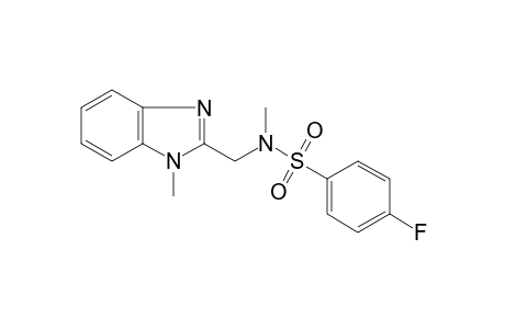 4-Fluoro-N-methyl-N-[(1-methyl-1H-benzimidazol-2-yl)methyl]benzenesulfonamide