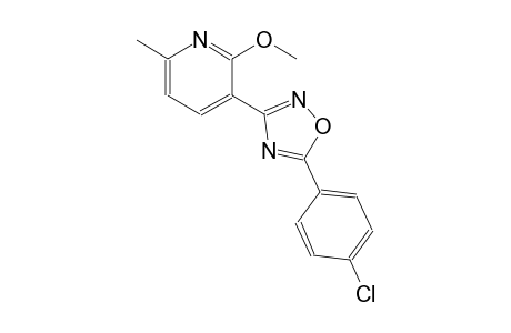pyridine, 3-[5-(4-chlorophenyl)-1,2,4-oxadiazol-3-yl]-2-methoxy-6-methyl-