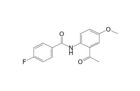 Benzamide, N-(2-acetyl-4-methoxyphenyl)-4-fluoro-