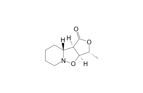 (3R*,3aS*,9aR*,9bR*)-octahydro-3-methyl-1H-furo[3',4':4,5]-isoxazolo[2,3-a]pyridin-1-one