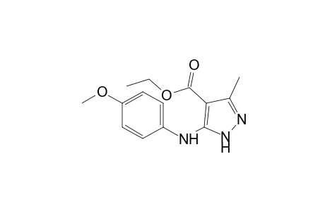 5-(p-anisidino)-3-methylpyrazole-4-carboxylic acid, ethyl ester