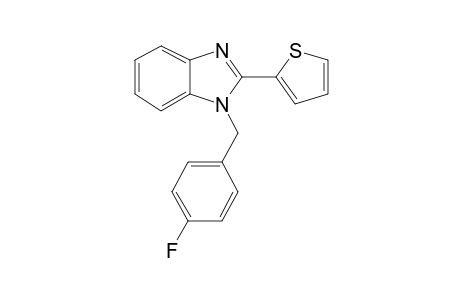 1H-benzimidazole, 1-[(4-fluorophenyl)methyl]-2-(2-thienyl)-