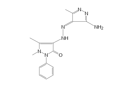 3-AMINO-5-METHYL-4H-PYRAZOL-4-ONE, (2,3-DIMETHYL-5-OXO-1-PHENYL-3-PYRAZOLIN-4-YL)HYDRAZONE