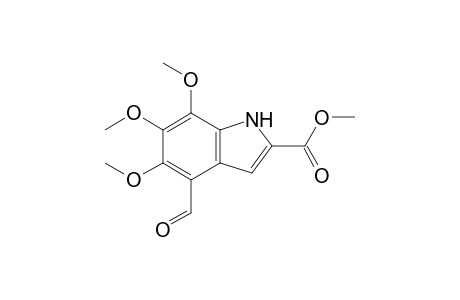 Methyl 5,6,7-trimethoxy-4-formylindole-2-carboxylate