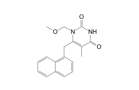 1-METHOXYMETHYL-5-METHYL-6-(1-NAPHTHYLMETHYL)-URACIL