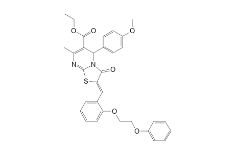 (2Z)-3-keto-5-(4-methoxyphenyl)-7-methyl-2-[2-(2-phenoxyethoxy)benzylidene]-5H-thiazolo[3,2-a]pyrimidine-6-carboxylic acid ethyl ester