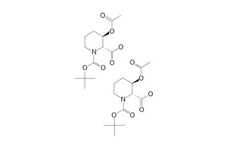 3-(ACETYLOXY)-1-(TERT.-BUTOXYCARBONYL)-PIPERIDINE-2-CARBOXYLIC-ACID;(ROTAMER-A)+(ROTAMER-B);MIXTURE