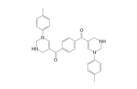 1,4-Phenylenebis((1-(p-tolyl)-1,2,3,4-tetrahydropyrimidin-5 yl)methanone)