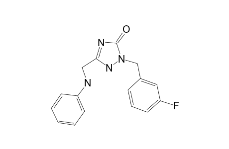 2-[(3-Fluorophenyl)methyl]-5-[(phenylamino)methyl]-1H-1,2,4-triazol-3-one