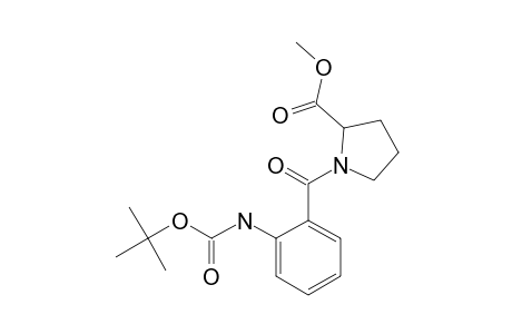 TERT.-BUTOXYCARBONYL-ANTHRANILIC-ACID-PROLINE-METHYLESTER