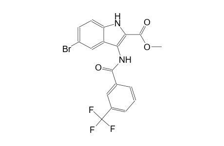 methyl 5-bromo-3-{[3-(trifluoromethyl)benzoyl]amino}-1H-indole-2-carboxylate