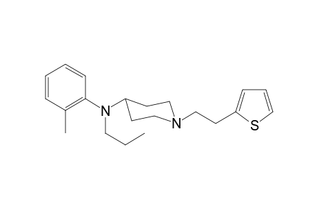 N-Propyl-N-(2-methylphenyl)-1-[(2-thiophen-2-yl)ethyl]-piperidin-4-amine