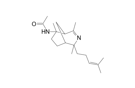 8-Acetamido-2,4,8-trimethyl-4-(4-methylpent-3-en-1-yl)-3-azabicyclo[3.3.1]non-2-ene perchlorate