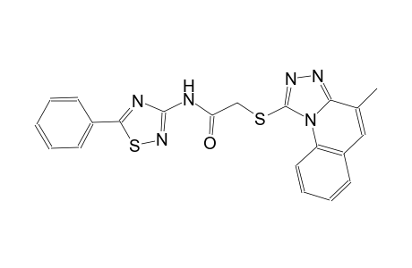 acetamide, 2-[(4-methyl[1,2,4]triazolo[4,3-a]quinolin-1-yl)thio]-N-(5-phenyl-1,2,4-thiadiazol-3-yl)-