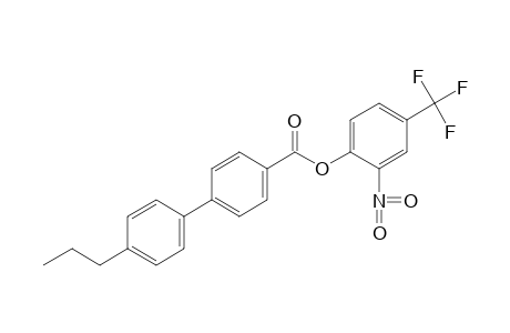 4'-propyl-4-biphenylcarboxylic acid, 2-nitro-alpha,alpha,alpha-trifluoro-p-tolyl
