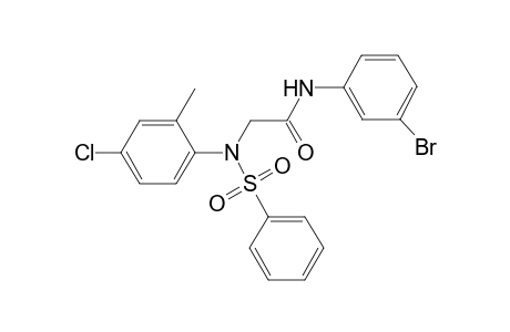 2-(N-besyl-4-chloro-2-methyl-anilino)-N-(3-bromophenyl)acetamide