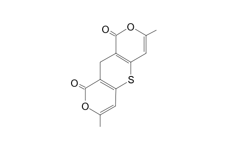3,7-Dimethyl-1H,9H,10H-thiopyrano(3,2-C:5,6-C')dipyran-1,9-dione